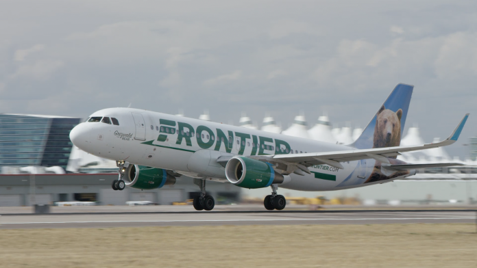 FRONTIER AIRLINES has added a seasonal route to Myrtle Beach, S.C., from T.F. Green Airport. / COURTESY FRONTIER AIRLINES