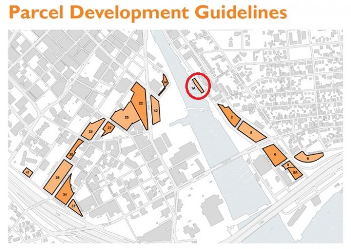 PARCEL 1A, a section of undeveloped land in the Interstate 195 Redevelopment District in Providence, was included on the Providence Preservation Society's Most Endangered Properties list because it is threatened by inappropriate development. / COURTESY INTERSTATE 195 REDEVELOPMENT DISTRICT COMMISSION PARCEL 1A, a section of undeveloped land in the Interstate 195 Redevelopment District in Providence, was included on the Providence Preservation Society's Most Endangered Properties list because it is threatened by inappropriate development. / COURTESY INTERSTATE 195 REDEVELOPMENT DISTRICT COMMISSION