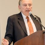 PC announces creation of new health fellowship PROVIDENCE COLLEGE alumni Dr. Robert C. Gallo speaks at PC in 2017. The school announced Thursday the creation of a Gallo-funded health fellowship. / COURTESY PROVIDENCE COLLEGE