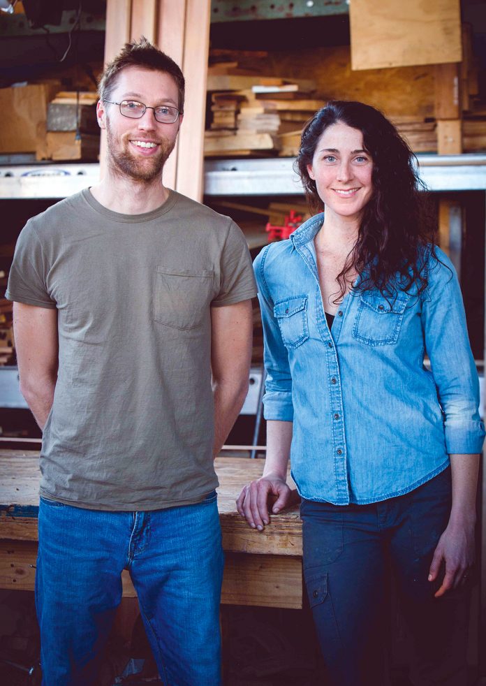 TALENTED DESIGNERS: Gordon and Laura Moss, co-owners of Function Aesthetic Design+Build, a full-service design and build studio in Providence specializing in small- to midsized design and construction projects, successfully applied for a DESIGNxRI award last fall. / COURTESY FUNCTION AESTHETIC DESIGN+BUILD/STEPHANIE ALVAREZ EWENS