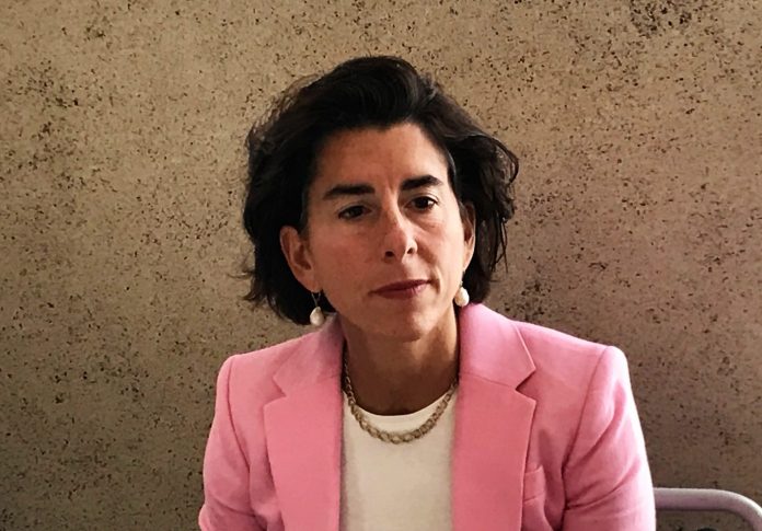 GOV. GINA M. RAIMONDO called on the House and its speaker, Nicholas A. Mattiello, to review the deal to keep the PawSox in Rhode Island Friday, expressing concern the team could move to Worcester, Mass. / PBN FILE PHOTO/ ELI SHERMAN