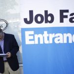 U.S. JOBLESS CLAIMS declined 12,000 this week to 215,000, the lowest level since January 1973. / BLOOMBERG FILE PHOTO/LUKE SHARRETT