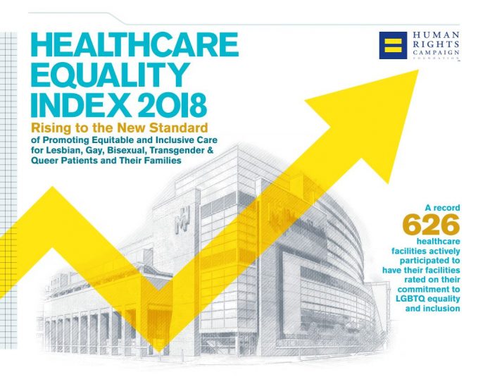 THE HUMAN RIGHTS CAMPAIGN named the Providence VA Medical Center Rhode Island's only Healthcare Equality Leader in its 2018 LGTBQ Healthcare Equality Index. Four Lifespan hospitals were also named Top Performers this year. / COURTESY HRC