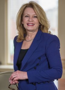 MIM L. RUNEY, chief operating officer for Johnson & Wales University and president of its Providence campus has been awarded the PBN 2018 C-Suite Awards Career Achiever award. / COURTESY JOHNSON & WALES UNIVERSITY