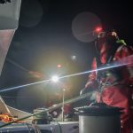 VESTAS 11TH HOUR RACING SUFFERED a dismasting during Leg 7 of the Volvo Ocean Race between Auckland, New Zealand, and Itajai, Brazil. The crew is unharmed. Above, Mark Towill of Vestas 11th Hour Racing on day 12 of the current leg of the race. / COURTESY VOLVO OCEAN RACE