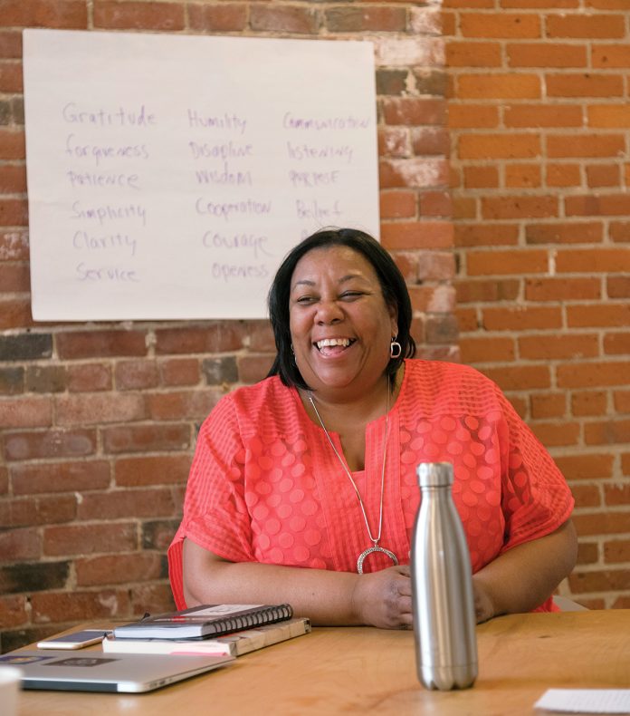 GETTING INVOLVED: Ditra Edwards opened The Center for Community Transformation last year in an effort to get community members more involved in the civic process. / PBN PHOTO/MICHAEL SALERNO