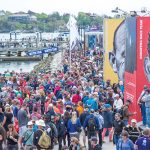ECONOMIC BOOST: Crowds gather for the Volvo Ocean Race stopover in Newport in May 2015. According to an economic-impact report by Newport-based Performance Research, the race generated $47.7 million in total economic impact, including $32.2 million in spectator and organizational spending.  / COURTESY VOLVO OCEAN RACE/ MARC BOW