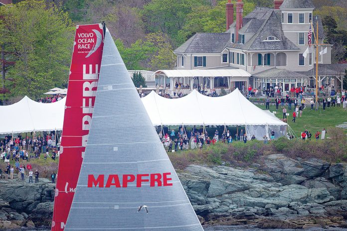 MAKING A SCENE: The Volvo Ocean Race brought hundreds of thousands to Newport and its environs in 2015. Rhode Island is about to be visited by the race once again in May, with at least as many visitors also expected.  / COURTESY  VOLVO OCEAN RACE/  Ainhoa Sanchez