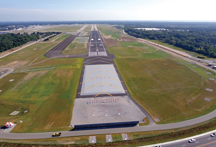 TRAFFIC AND CARGO PROCESSING at T.F. Green Airport continued to rise in February. / COURTESY R.I. AIRPORT CORP.