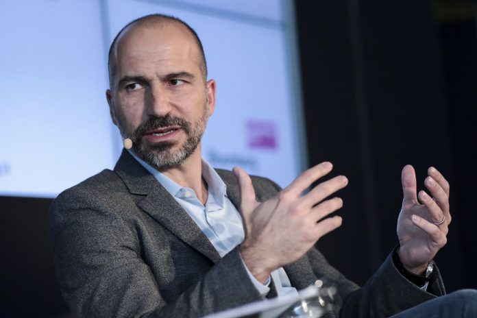 DARA KHOSROWSHAHI is CEO of Uber. Uber recently acquired Jump Bikes, the company Providence has contracted to establish a bike-share program in the city. / BLOOMBERG FILE PHOTO/SIMON DAWSON