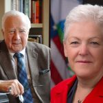 AUTHOR DAVID MCCULLOUGH (left) and former EPA Administrator Gina McCarthy (right) will serve as the commencement speakers for Providence College and the University of Rhode Island. / COURTESY PROVIDENCE COLLEGE AND THE UNIVERSITY OF RHODE ISLAND