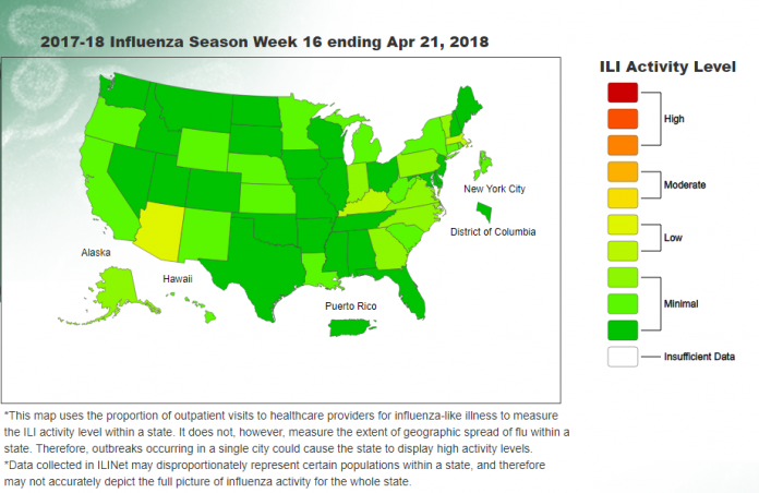 INFLUENZA IS NO longer widespread in Rhode Island, the R.I. Department of Health reports. / COURTESY RIDOH