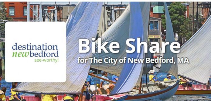 NEW BEDFORD launched its new bike-share program this week. Above, a screenshot of the bike-share company Zagster's New Bedford program website. / COURTESY ZAGSTER