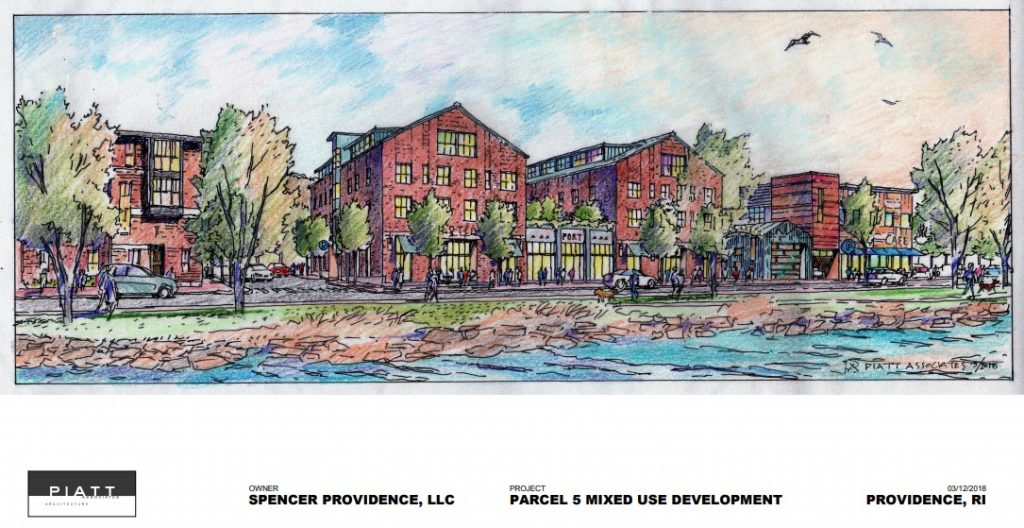 SPENCER PROVIDENCE has plans for two parcels in the I-195 Redevelopment District that it will submit at Wednesday's meeting of the district commission. The proposal includes retail, a restaurant, a hotel and townhomes.