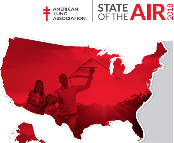 THE AMERICAN LUNG ASSOCIATION'S 2018 State of the Air report notes improved air quality in Rhode Island, with Washington County the worst in the region. / COURTESY ALA