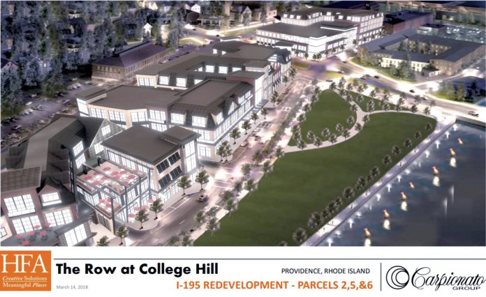 The Row at College Hill would place an integrated mixed-use development in Providence on the East Side./COURTESY CARPIONATO GROUP