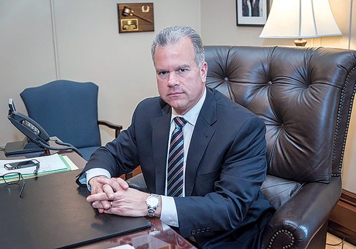STATE ISSUES: House Speaker Nicholas A. Mattiello will talk about issues being debated at the Statehouse, at the Northern Rhode Island Chamber of Commerce’s Eggs & Issues breakfast on May 16 at the Kirkbrae Country Club in Lincoln.  / PBN FILE PHOTO/MICHAEL SALERNO