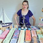SOAP SAVVY: Elizabeth Sylvia started Rhode Island Natural Soap in November, converting a spare bedroom in her Lincoln home into a “soap lab,” and sells her product through a website, as well as at shows and the Providence Flea. / COURTESY ELIZABETH SYLVIA