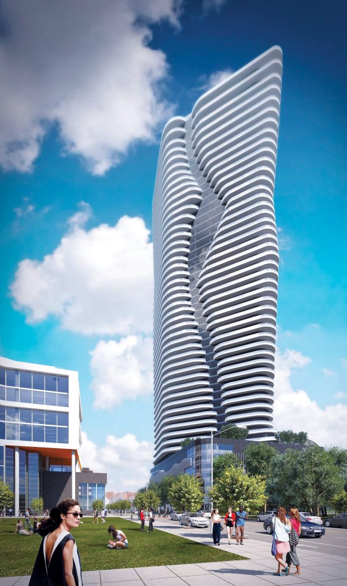 THE PROVIDENCE City Council on Thursday pushed forward a zoning change that would allow a New York developer to construct the city’s tallest building.Above, a rendering of the Hope Point Tower. / COURTESY FANE ORGANIZATION