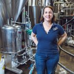 SPIRITED CULTURE: Jennifer Brinton, co-owner of Grey Sail Brewing of Rhode Island in Westerly, strives to maintain a family atmosphere and culture at the brewery. / PBN PHOTO/RUPERT WHITELEY