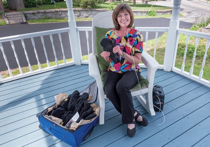 SOFT SELL: Marita Loffredo, founder of Phalang-Ease Mittens, came up with the idea for the gloves due to her own challenges with rheumatoid arthritis. / PBN FILE PHOTO/­MICHAEL SALERNO