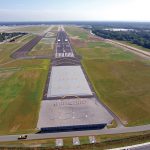 TRAFFIC AND CARGO both increased in March at T.F. Green Airport, as new discount carriers continued to have an impact on activity there and cargo traffic grew due to Amazon.com opening a fulfillment center in Fall River. / COURTESY R.I. AIRPORT CORP.
