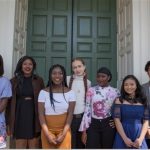 THE SEVEN 2018 Carter Roger Williams Initiative scholarship initiatives are recognized on Wednesday, May 2. Left to Right: Coura Fall, Taiwo Demola, Dorbor Tarley, Sherenté Harris, Latifat Odetunde, Pichkatna “Hannah” Ung and Taliq Tillman. / COURTESY RHODE ISLAND FOUNDATION