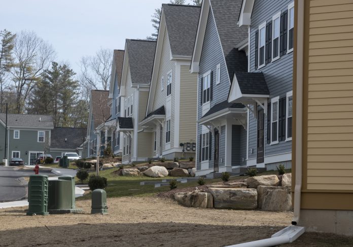 ENOUGH BEING BUILT? Affordable housing advocates see this complex being built in Burrillville, Garvey Ledges Lane, as important for the state, but they see too few of these kinds of projects coming to fruition in Rhode Island. / PBN FILE PHOTO/MICHAEL SALERNO