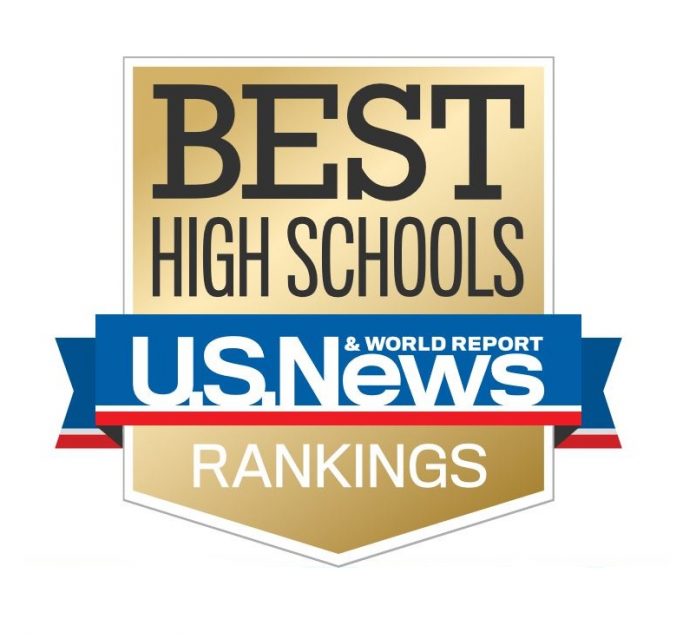 RHODE ISLAND high schools earned two gold medals, four silver medals and four bronze medals in the U.S. News & World Report’s 2018 Best High Schools. / COURTESY U.S. NEWS & WORLD REPORT