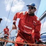 CHARLIE ENRIGHT, Skipper for Vestas 11th Hour, works in the pit on Day 15 of Leg 8 from Itajai, Brazil, to Newport. / COURTESY VOLVO OCEAN RACE/MARTIN KERUZORE CHARLIE ENRIGHT, Skipper for Vestas 11th Hour, works in the pit on Day 15 of Leg 8 from Itajai, Brazil, to Newport. / COURTESY VOLVO OCEAN RACE/MARTIN KERUZORE