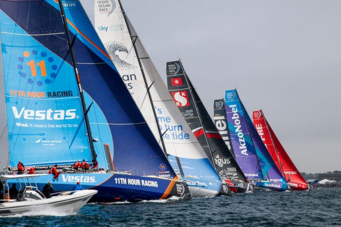 THE VOLVO OCEAN RACE has departed its Newport stopover, headed toward Cardiff, Wales. / COURTESY VOLVO OCEAN RACE/ JESUS RENADO