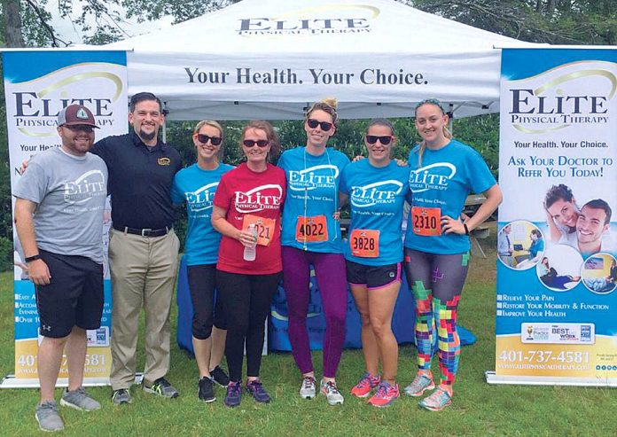 THERAPEUTIC SPIRIT: Elite Physical Therapy staff ran in and provided physical therapy during the May 2017 BoldrDash.  / COURTESY ELITE PHYSICAL THERAPY