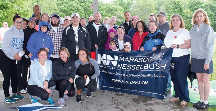 WALKING THE WALK: Employees from Marasco & Nesselbush team up for a recent charity walk. / COURTESY MARASCO & NESSELBUSH LLP