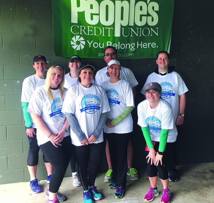 FOOD RUN: People’s Credit Union was title sponsor for the Bristol Warren Education Foundation’s 5K/10K Food Truck event May 12.  / COURTESY PEOPLE’S CREDIT UNION