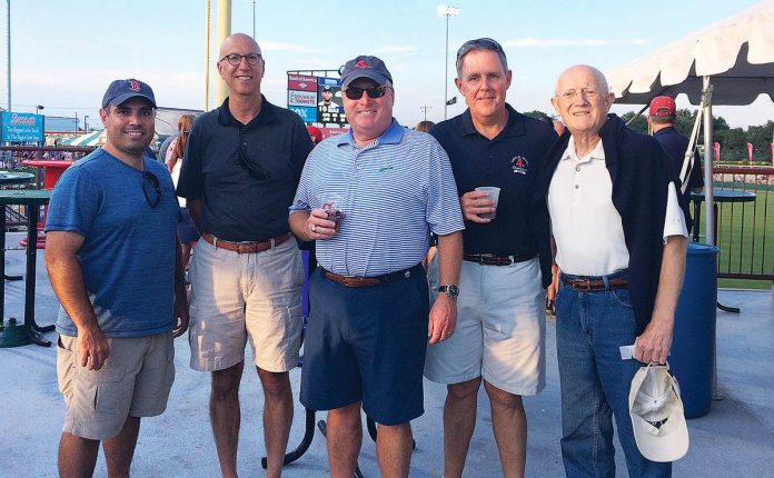 EMPLOYEE APPRECIATION: Sansiveri’s partners at the all-employee summer outing to watch the PawSox at McCoy Stadium in August 2017.  / COURTESY SANSIVERI, KIMBALL & CO. LLP