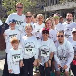 REASON TO RUN: Team Shawmut ran in the “Get Gored For Good” fundraiser for Amos House, based on the Pamplona “Running of The Bulls.”  / COURTESY SHAWMUT DESIGN AND CONSTRUCTION