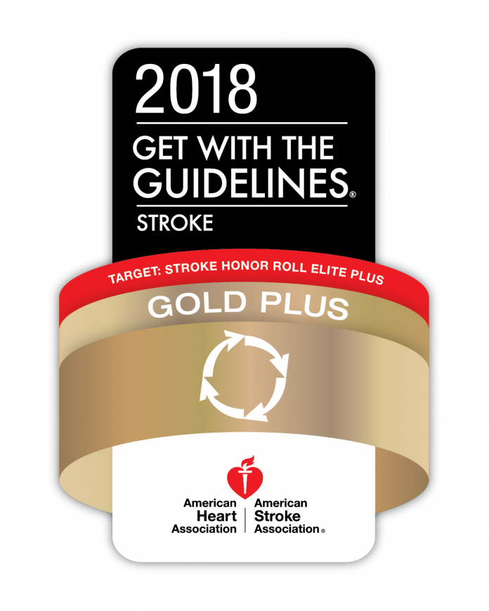 GET WITH THE GUIDELINES GOLD PLUS AWARDS were given to Kent Hospital, Rhode Island Hospital and South County Hospital this year.