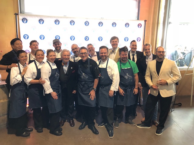 Celebrity chefs cook and mingle in Newport for food bank