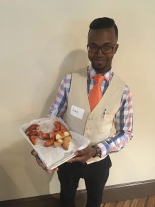 Jesse Jackson III of Fedora Doughnuts was one of five entrants in the inaugural Millrace Kitchen business plan competition hosted by NeighborWorks Blackstone River Valley. / COURTESY NEIGHBORWORKS BLACKSTONE RIVER VALLEY