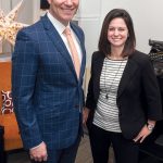 PERSONAL TOUCH: Tyler Wentworth, president, and Erin Pavane, career coach, launched The Hire, a Pawtucket-based corporate staffing agency, in December 2017 to offer clients a more personal relationship with recruiters.  / PBN PHOTO/MICHAEL SALERNO