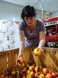 GLEANING: Eva Agudelo launched Hope’s Harvest Rhode Island in February. The nonprofit performs a process known as gleaning, in which it works with farms and food-service organizations to identify excess food and transport it to organizations that serve it to those in need.  / PBN FILE PHOTO/RUPERT WHITELEY