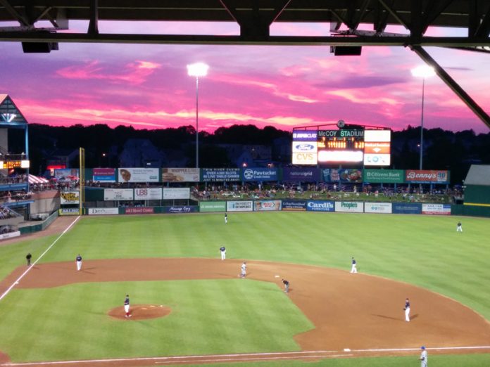 NICK CAFARDO, a sports reporter for the Boston Globe, told radio personality Tara Granahan that his sources have said that the Worcester, Mass., stadium deal is gaining momentum with the PawSox and Minor League Baseball over the deal that was approved by the General Assembly and signed into law by Gov. Gina M. Raimondo. / COURTESY PAWTUCKET RED SOX/KELLY O'CONNOR