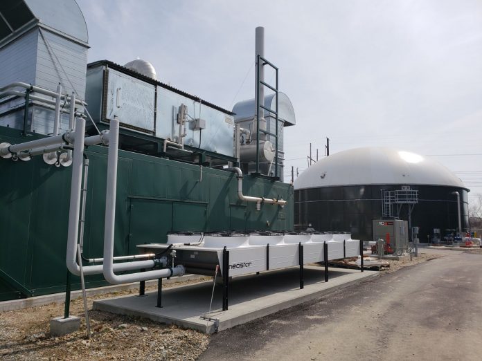 WHILE LICENSED TO OPERATE, the anaerobic digester located at the Central Landfill in Johnston and built by Blue Sphere Corp., is still not operating anywhere near full capacity, citing issues with cold winter weather. / COURTESY BLUE SPHERE CORP.