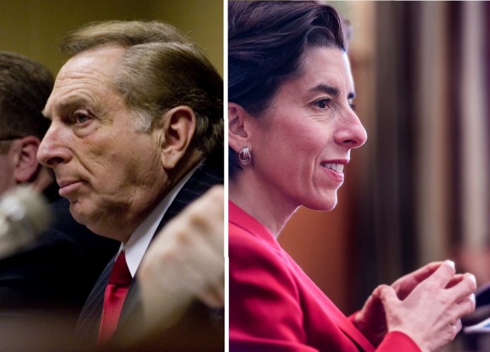 IN THE GOVERNOR'S RACE, only Gov. Gina M. Raimondo, a Democrat, and Joseph Trillo, who is running as an independent, will not seek state matching funds for the private contributions they raise in 2018. / PBN FILE PHOTOS/STEPHANIE EWENS/MICHAEL SALERNO