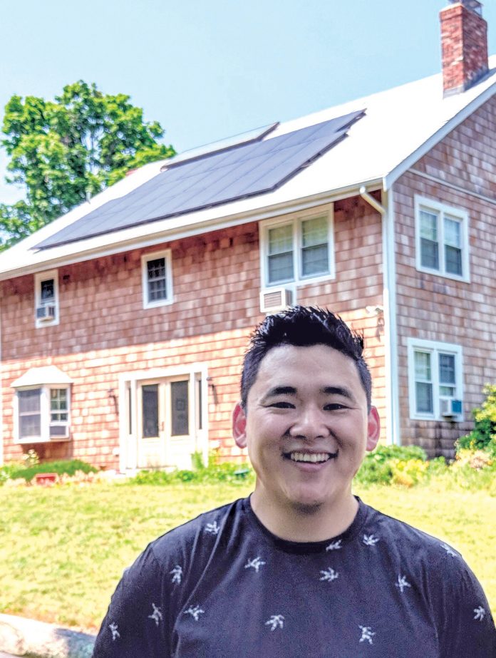 FERTILE GROUND: Kenny Hsieh started his own solar-panel installation company after he realized Rhode Island is fertile ground for solar-energy businesses.  / COURTESY KENNY HSIEH