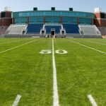 TWO URI alumni each donated $1 million toward upgrades to Meade Stadium, the home to the university's football team. The project is expected to cost $4.1 million. / COURTESY UNIVERSITY OF RHODE ISLAND SPORTS INFORMATION