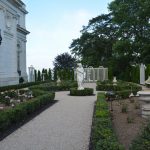 RESTORATION OF THE Rosecliff rose garden has been completed, per an announcement by the Preservation Society of Newport County Friday. The project was commenced in October. / COURTESY OF PSONC