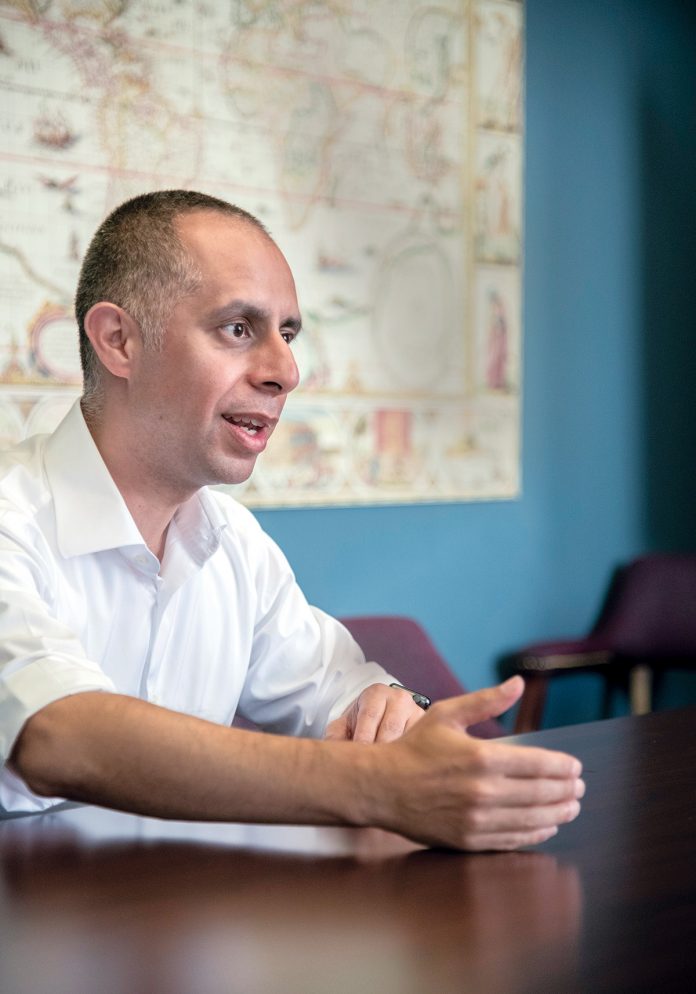 SEEKING RE-ELECTION: Providence Mayor Jorge O. Elorza, pictured, a Democrat, is running for re-election against two independent candidates, East Side resident Diane “Dee Dee” Witman and South Side resident Jeff Lemire.  / PBN PHOTO/MICHAEL SALERNO