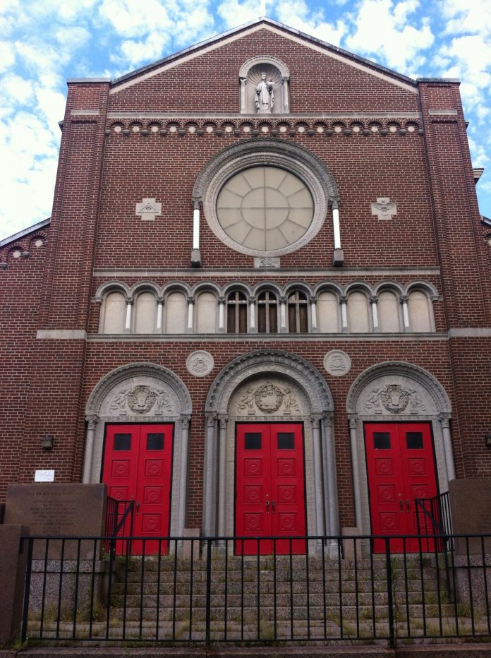 Our Lady of Mt. Carmel Church in Federal Hill may become part of a new residential and commercial development./PBN PHOTO MARY MACDONALD