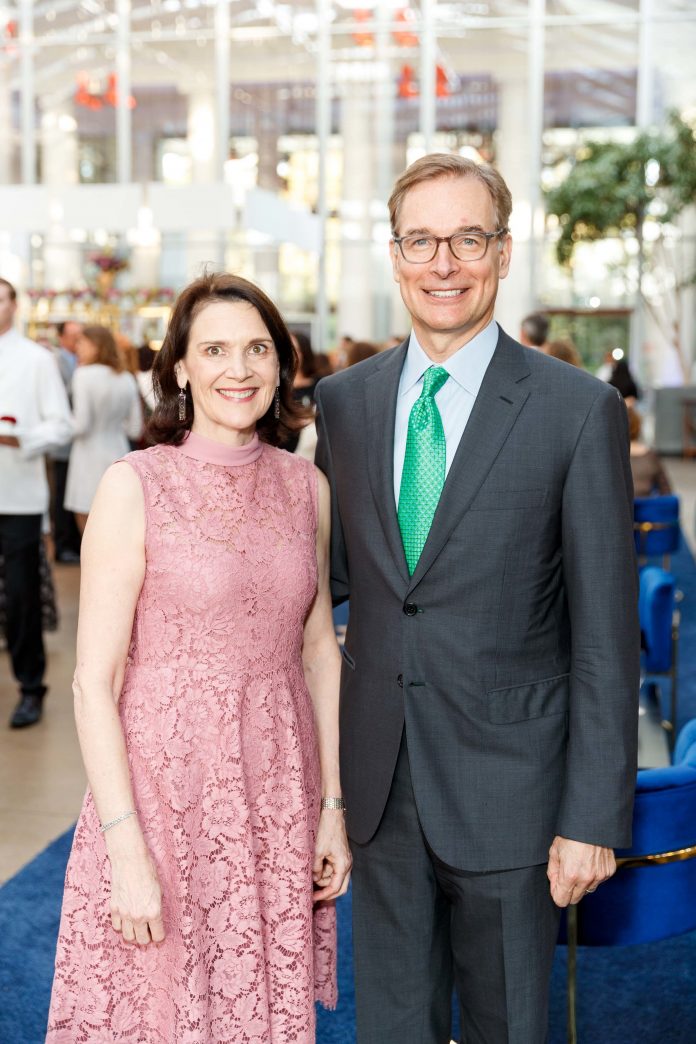 ON TUESDAY, Brown University announced the receipt of a $31.6 million gift from Diana Nelson and John Atwater. More than half of the gift will fund the creation of an open plan lobby in the school's soon-to-be-built performing arts center. The couple are pictured earlier this year at the 2018 Big Bang Gala benefiting the California Academy of Sciences in San Francisco. / PHOTO BY DREW ALTIZER PHOTOGRAPHY / COURTESY BROWN UNIVERSITY